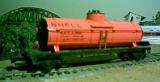 An Orange Shell 125 Tank Car - (Original cataloged but not made in 1946)