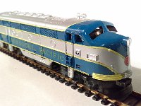 Reproduction of 31039 Missouri Pacific F3A - Made using a Pikemaster shell, rather than the Varney shell used on the original production version.